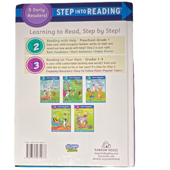 Children’s book! The Cat In The Hat! 5 early readers all in 1! Preschool-3grade - Picture 2 of 11